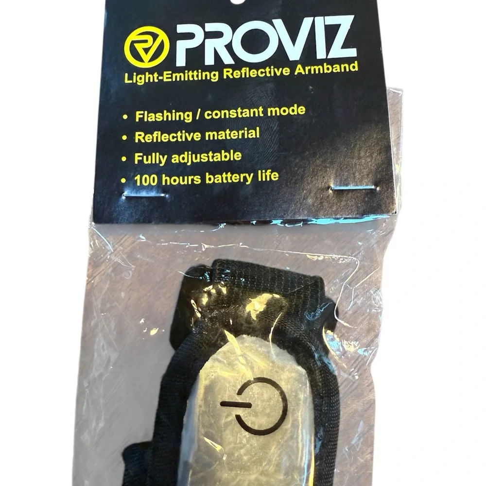 Proviz LED Armband Running Walking Dog Cycling Night 100hr Battery Blue Light